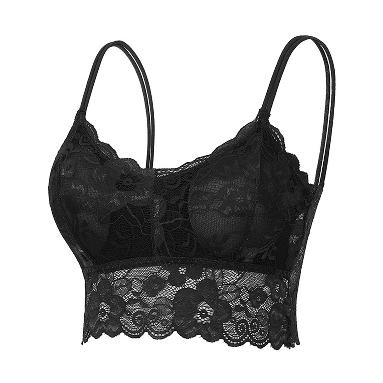thumbnail image 4 of Top con sujetador de encaje para mujer: ropa interior transpirable con aberturas para todas las estaciones, 4 of 4